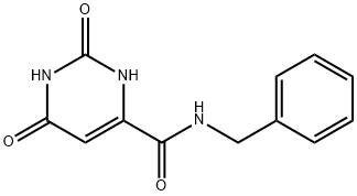 4-PyriMidinecarboxaMide, 1,2,3,6-tetrahydro-2,6-dioxo-N-(phenylMethyl)-分子式结构图