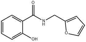 N-呋喃-2-基甲基-2-羟基-苯甲酰胺分子式结构图