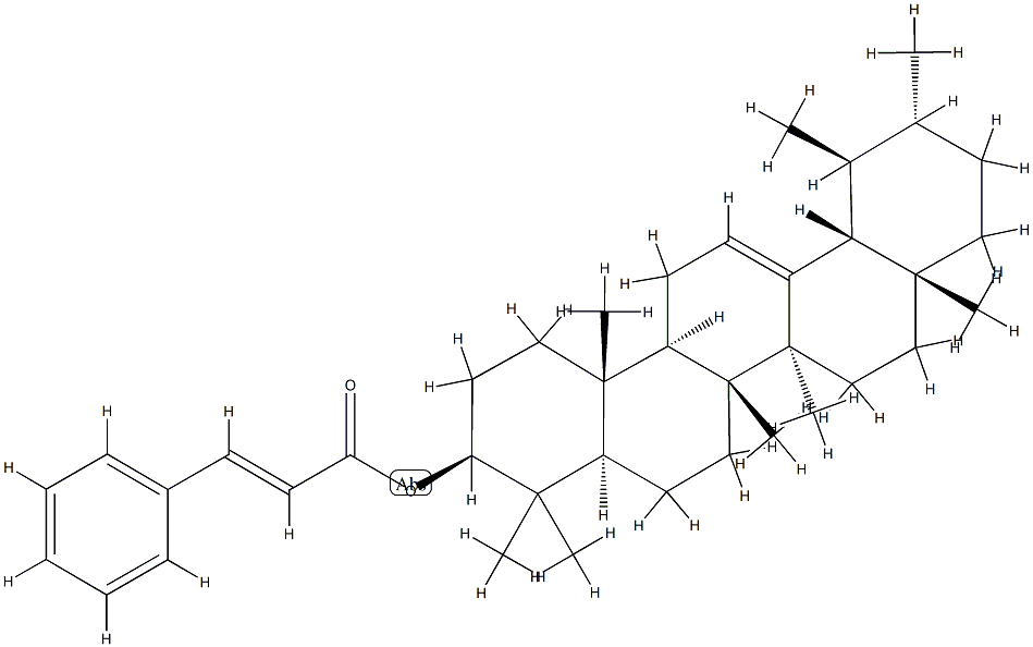 Urs-12-en-3β-ol 3-phenylpropenoate分子式结构图