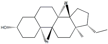 Pregnan-3β-ol分子式结构图