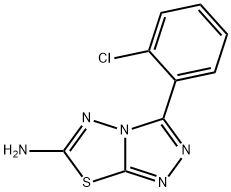 3-(2-氯苯基)-[1,2,4]三唑并[3,4-B][1,3,4]噻二唑-6-胺分子式结构图