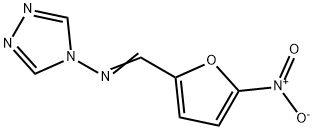 N-[(5-Nitro-2-furanyl)methylene]-4H-1,2,4-triazol-4-amine分子式结构图