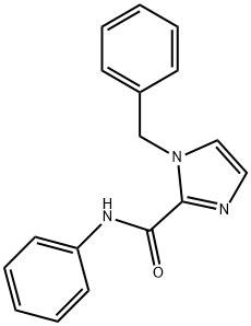 N-Phenyl-1-benzyl-1H-imidazole-2-carboxamide分子式结构图