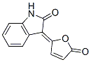 4-(1,2-Dihydro-2-oxo-3H-indol-3-ylidene)-4-hydroxy-2-butenoic acid 1,4-lactone分子式结构图