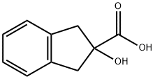 2-羟基-2,3-二氢-1H-茚-2-羧酸分子式结构图