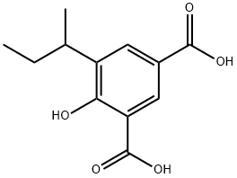 1,3-Benzenedicarboxylic acid, 4-hydroxy-5-(1-methylpropyl)-分子式结构图