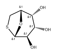 .beta.-D-Galactopyranose, 1,6-dideoxy-1,6-epithio-分子式结构图