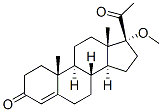 17-Methoxypregn-4-ene-3,20-dione分子式结构图