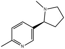 Pyridine, 2-methyl-5-[(2S)-1-methyl-2-pyrrolidinyl]-分子式结构图