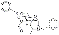 Benzyl 2-AcetaMido-4,6-O-benzylidene-2-deoxy-α-D-glucopyranoside 3-Acetate分子式结构图