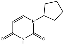 1-环戊基嘧啶-2,4(1H,3H)-二酮分子式结构图