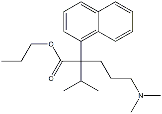 α-[3-(Dimethylamino)propyl]-α-isopropyl-1-naphthaleneacetic acid propyl ester分子式结构图