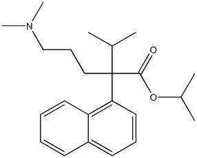 α-[3-(Dimethylamino)propyl]-α-isopropyl-1-naphthaleneacetic acid isopropyl ester分子式结构图