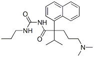 1-[5-(Dimethylamino)-2-isopropyl-2-(1-naphtyl)valeryl]-3-propylurea分子式结构图