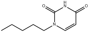 1-戊基嘧啶-2,4(1H,3H)-二酮分子式结构图