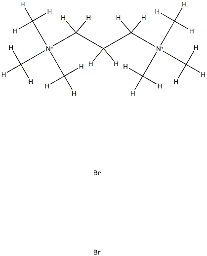 N1,N1,N1,N3,N3,N3-六甲基丙烷-1,3-溴化二铵分子式结构图