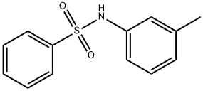 N-(3-甲基苯基)苯磺酰胺分子式结构图