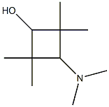 3α-Dimethylamino-2,2,4,4-tetramethyl-1α-cyclobutanol分子式结构图