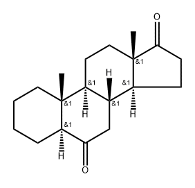 5α-Androstane-6,17-dione分子式结构图