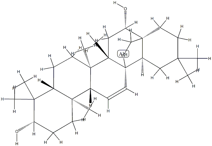 13,28-Epoxyolean-11-ene-3β,16β-diol分子式结构图