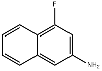 2-AMINO-4-FLUORONAPHTHALENE分子式结构图