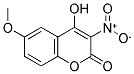 4-HYDROXY-6-METHOXY-3-NITROCOUMARIN分子式结构图