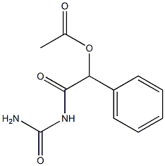 Acetic acid α-allophanoylbenzyl ester分子式结构图