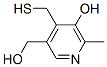 5-Hydroxy-4-(mercaptomethyl)-6-methyl-3-pyridinemethanol分子式结构图