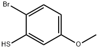 2-溴-5-甲氧基苯硫醇分子式结构图