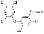 4-Amino-2-chloro-5-(2,4,5-trichlorophenoxy)phenyl thiocyanate分子式结构图