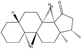 (14β)-17β-Methyl-5α-androstan-15-one分子式结构图