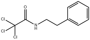 AcetaMide, 2,2,2-trichloro-N-(2-phenylethyl)-分子式结构图