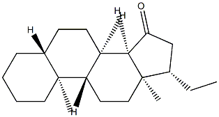 (14β)-5α-Pregnan-15-one分子式结构图