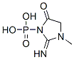 3-phosphono-2-imino-1-methyl-4-oxoimidazolidine分子式结构图