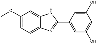 5-(5-METHOXY-1H-BENZO[D]IMIDAZOL-2-YL)BENZENE-1,3-DIOL分子式结构图