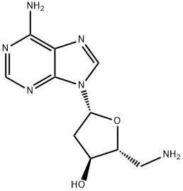 5'-氨基-2',5'-二脱氧腺苷分子式结构图