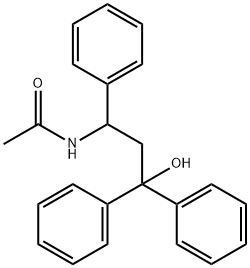 N-(3-Hydroxy-1,3,3-triphenylpropyl)acetamide分子式结构图