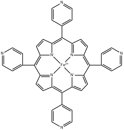 5,10,15,20-四(4-吡啶基)卟啉铁分子式结构图