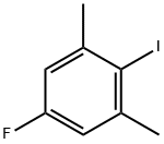 5-FLUORO-2-IODO-1,3-DIMETHYLBENZENE分子式结构图