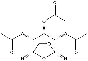 1,6-Anhydro-β-D-talopyranose 2,3,4-triacetate分子式结构图