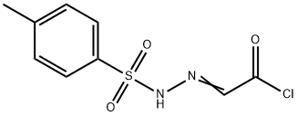 4-甲基-2-(2-氯代-2-氧代乙亚甲基)苯磺酰肼分子式结构图