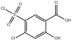 4-氯-5-氯磺酰基水杨酸分子式结构图