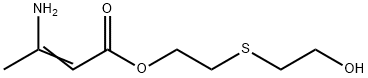 3-Amino-2-butenoic acid 2-(2-hydroxyethylthio)ethyl ester分子式结构图