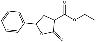 Tetrahydro-2-oxo-5-phenyl-3-furancarboxylic acid ethyl ester分子式结构图