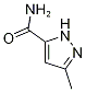 3-甲基-1H-吡唑-5-甲酰胺分子式结构图