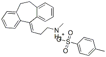 3-(10,11-二氢-5H-二苯并[A,D][7]轮烯-5-亚基)-N-甲基-1-丙铵4-甲基苯磺酸酯分子式结构图