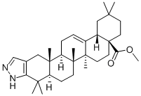 2'H-OLEANA-2,12-DIENO[3,2-C]PYRAZOL-28-OIC ACID METHYL ESTER分子式结构图