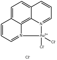 Gold(1+), dichloro(1,10-phenanthroline-κN1,κN10)-, chloride (1:1), (SP-4-2)-分子式结构图