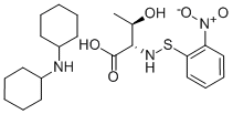 N-O-NITROPHENYLSULFENYL-L-THREONINE DI(CYCLOHEXYL)AMMONIUM SALT分子式结构图