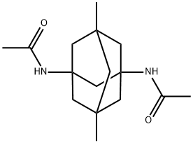 N,N'-(5,7-dimethyl adamantane-1,3-diyl) diacetamide分子式结构图